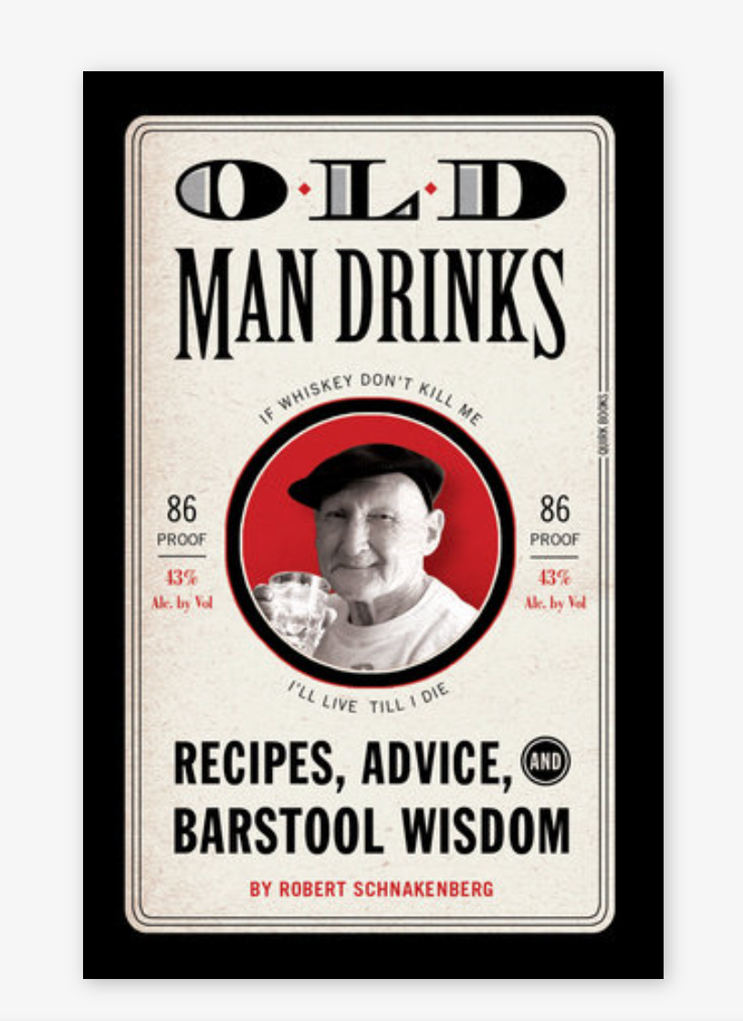 Old Man Drinks Book