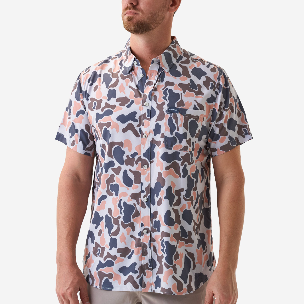 Vintage Camo Performance Button Up