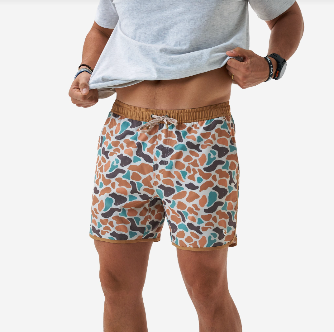 Bayside Camo Swim Trunks