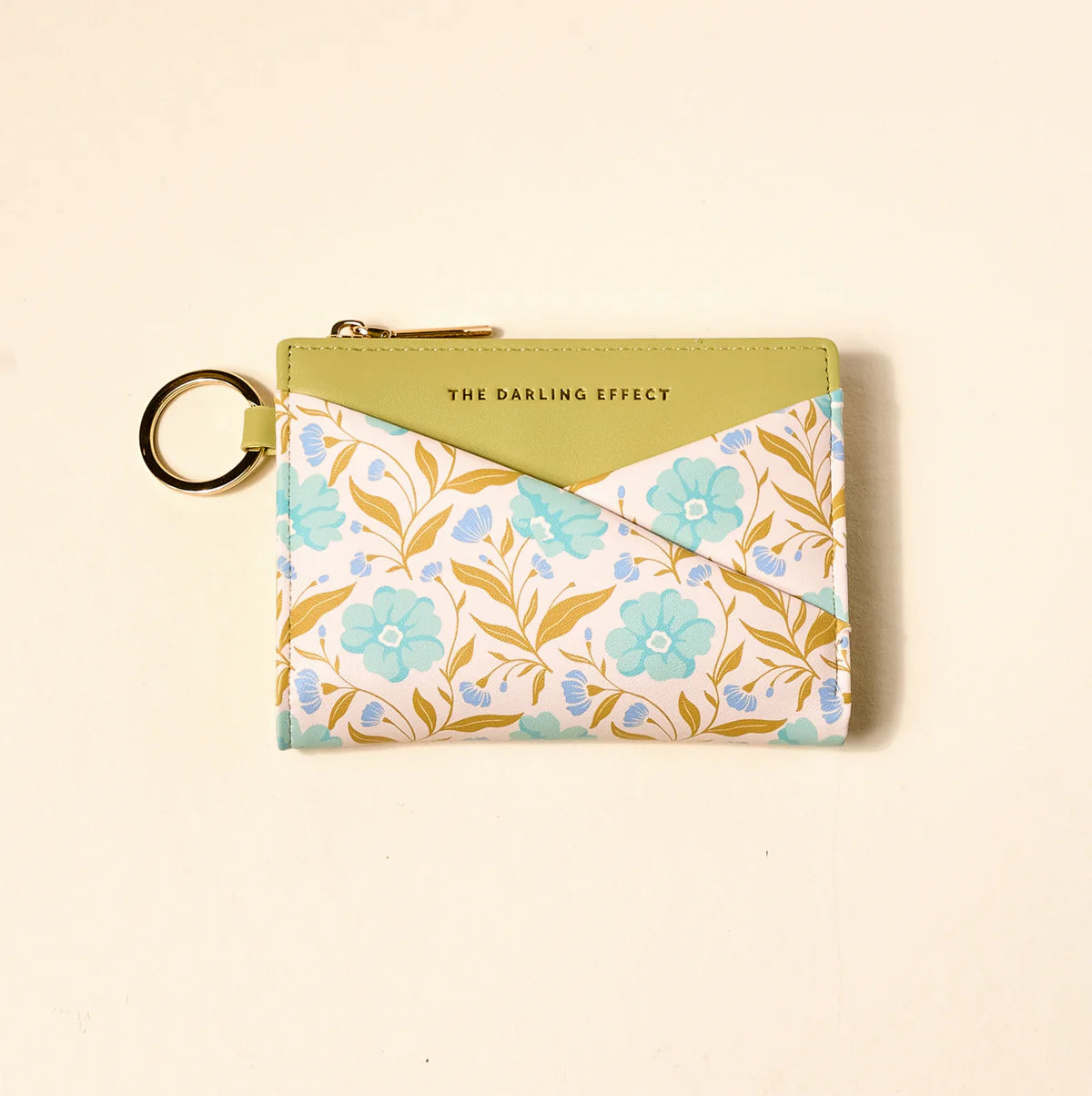 Luxe Pocket Wallet - Poppin' Petals Aqua