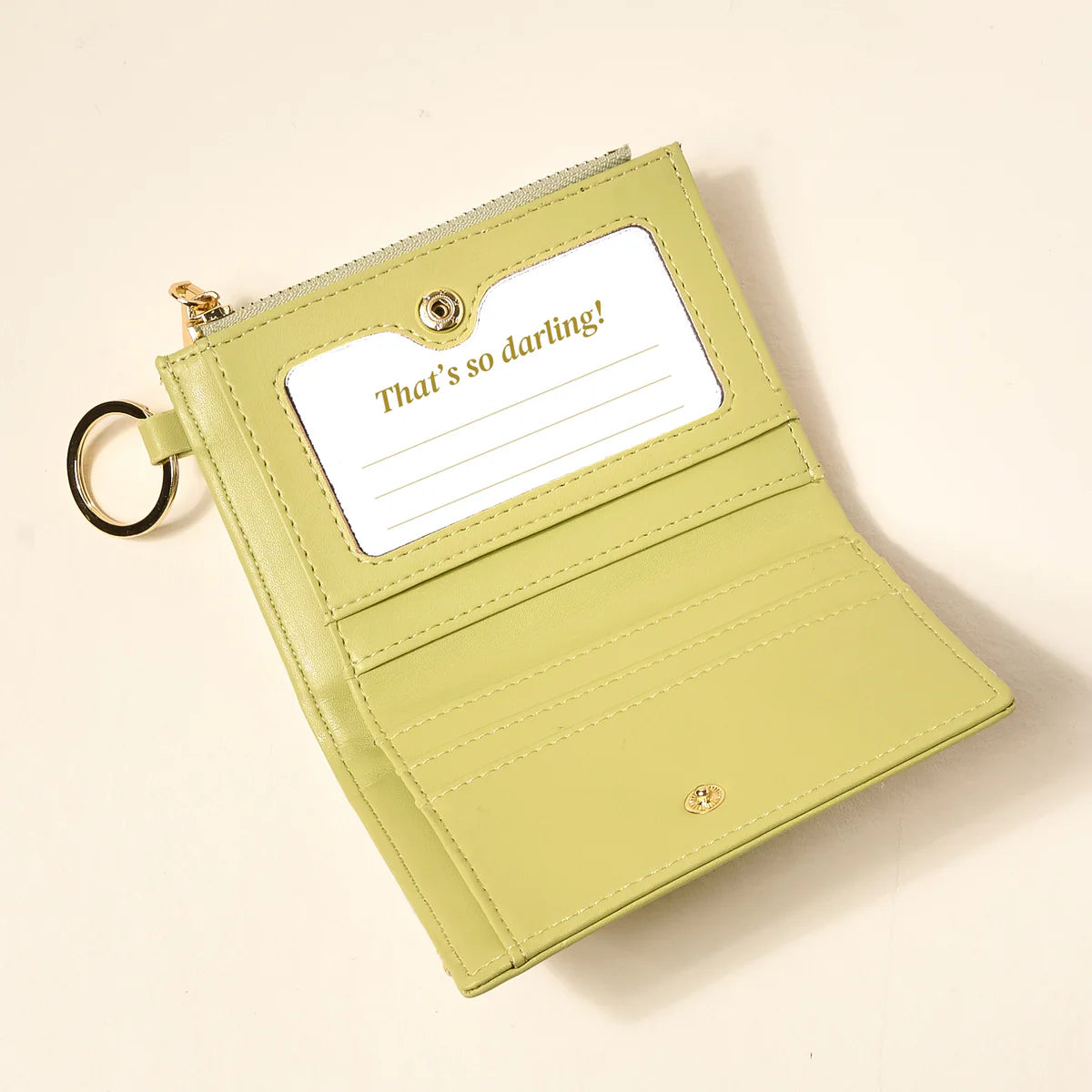 Luxe Pocket Wallet - Poppin' Petals Aqua