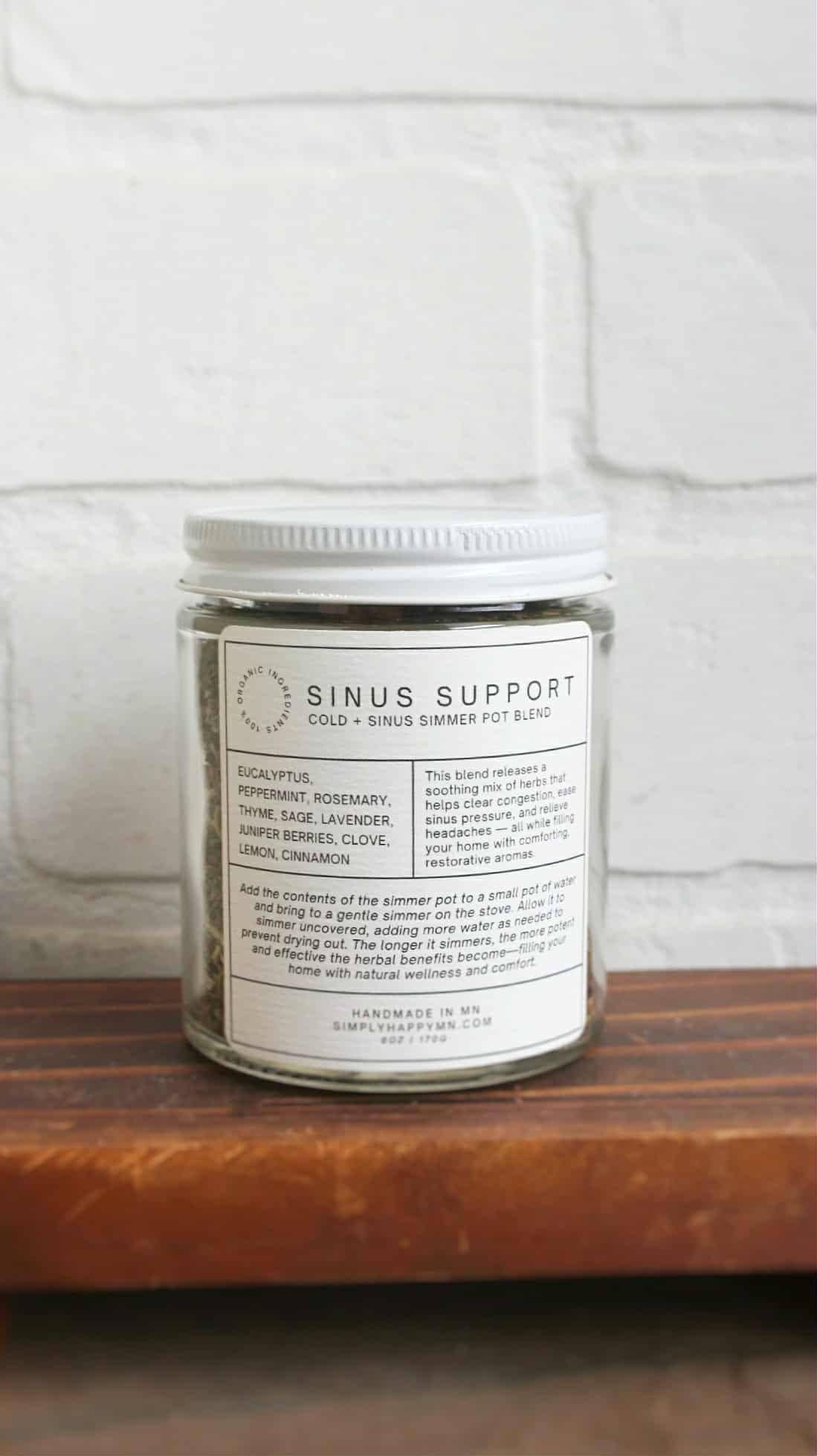 Sinus Support Cold + Sinus Simmer Pot Blend