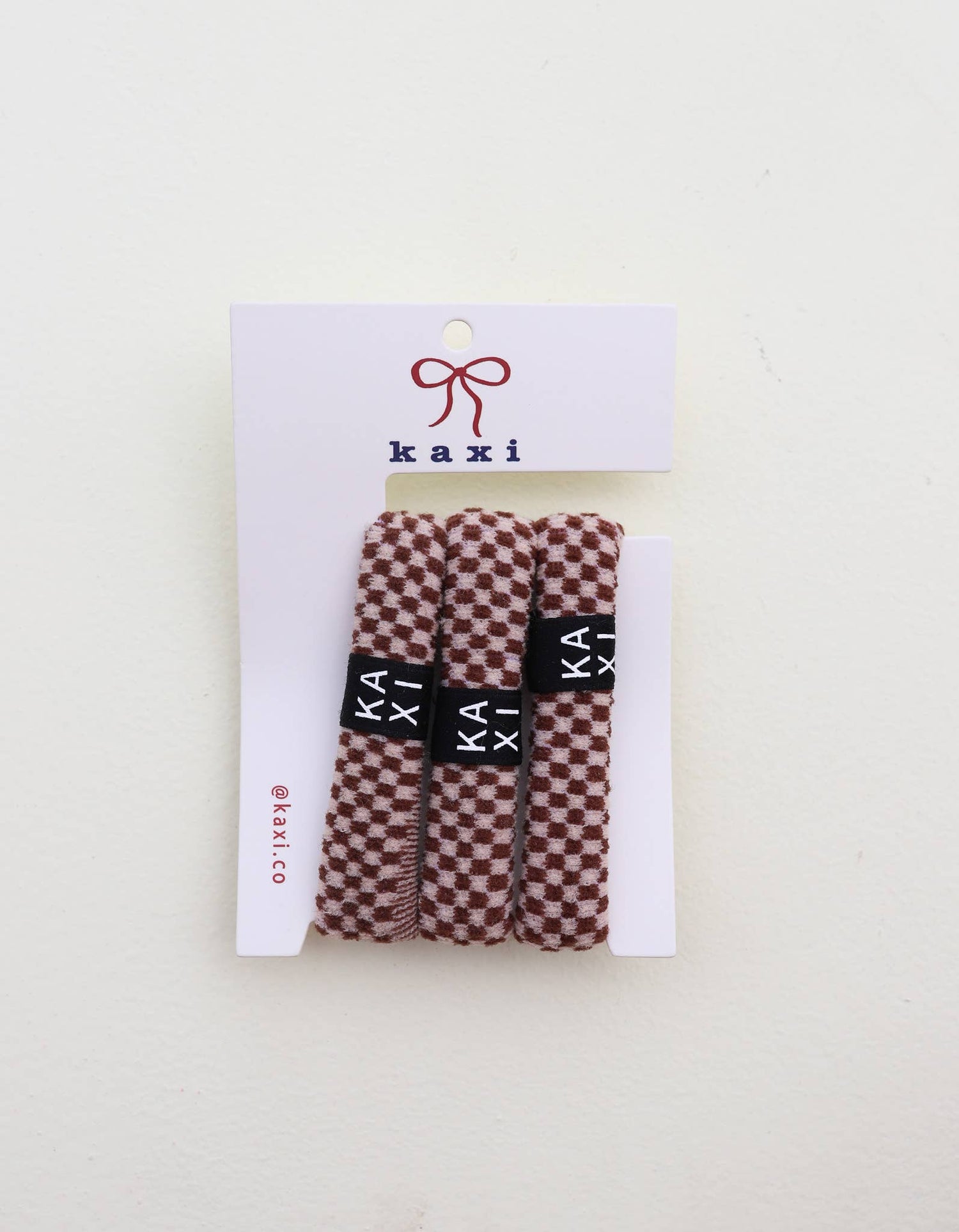 Small Checkered Hair Ties