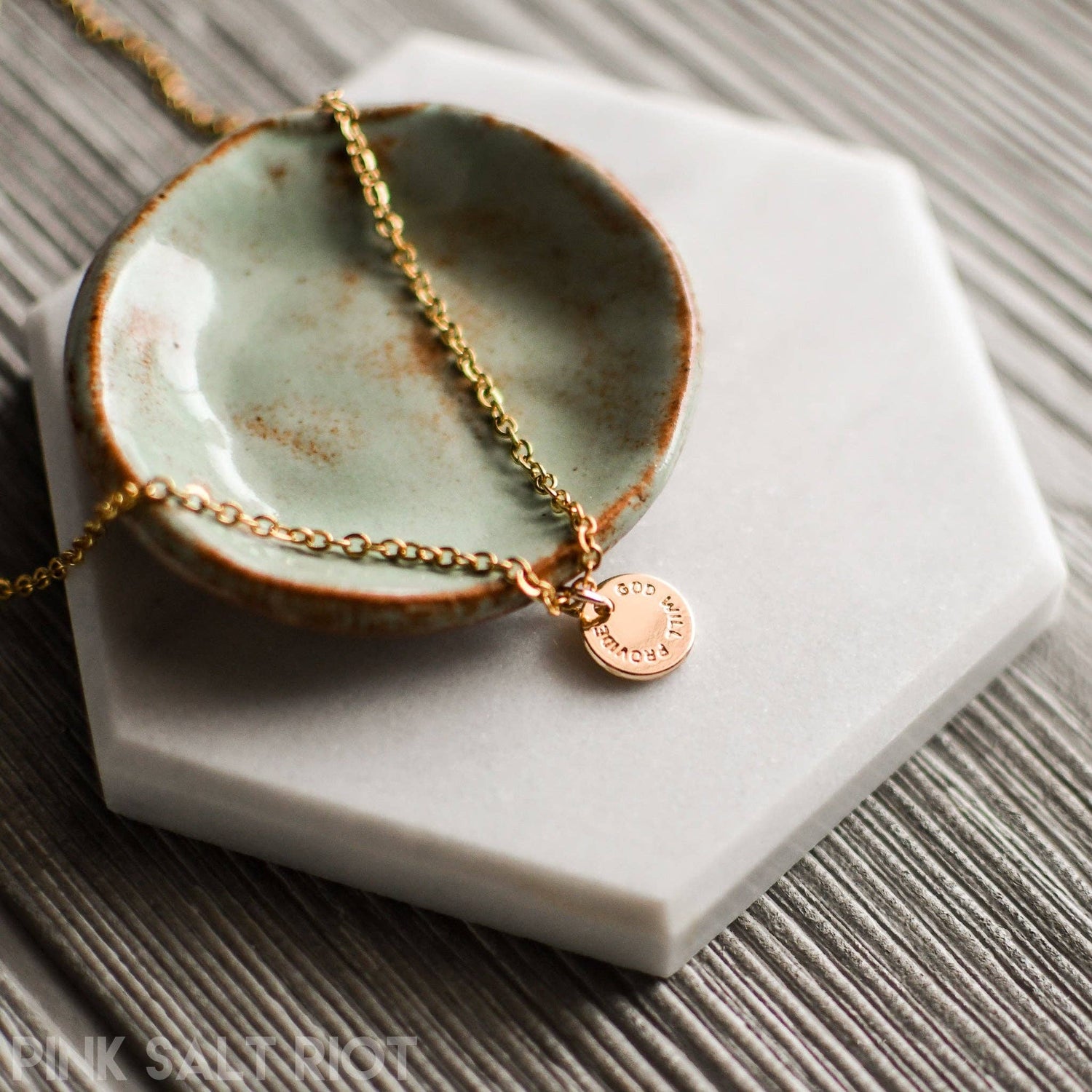 God Will Provide Gold Necklace