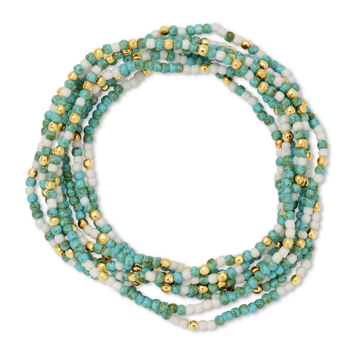 Faux Stone Assorted Stretch Seed Bead Bracelets