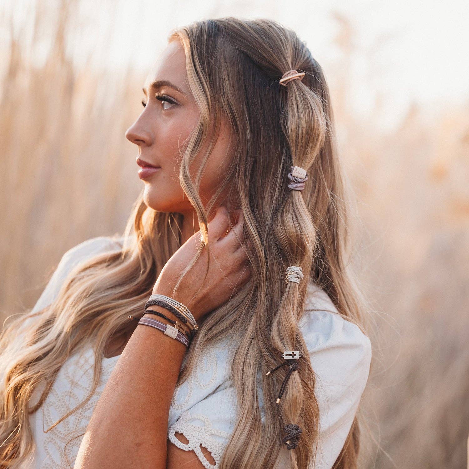 "Faith" Hair Tie Bracelets