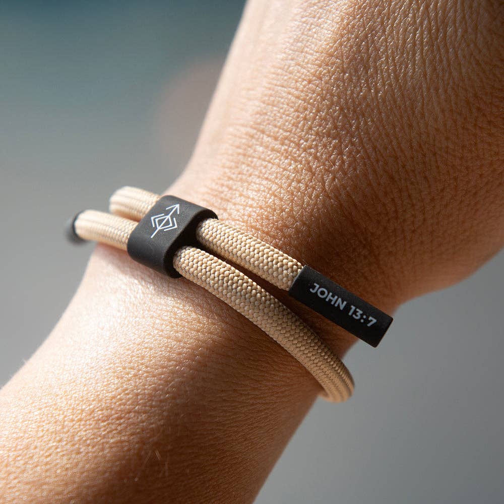 Trust His Timing Christian Cord Bracelet