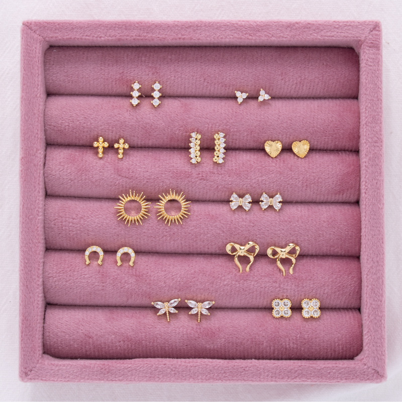 Heart Burst Stud Earrings