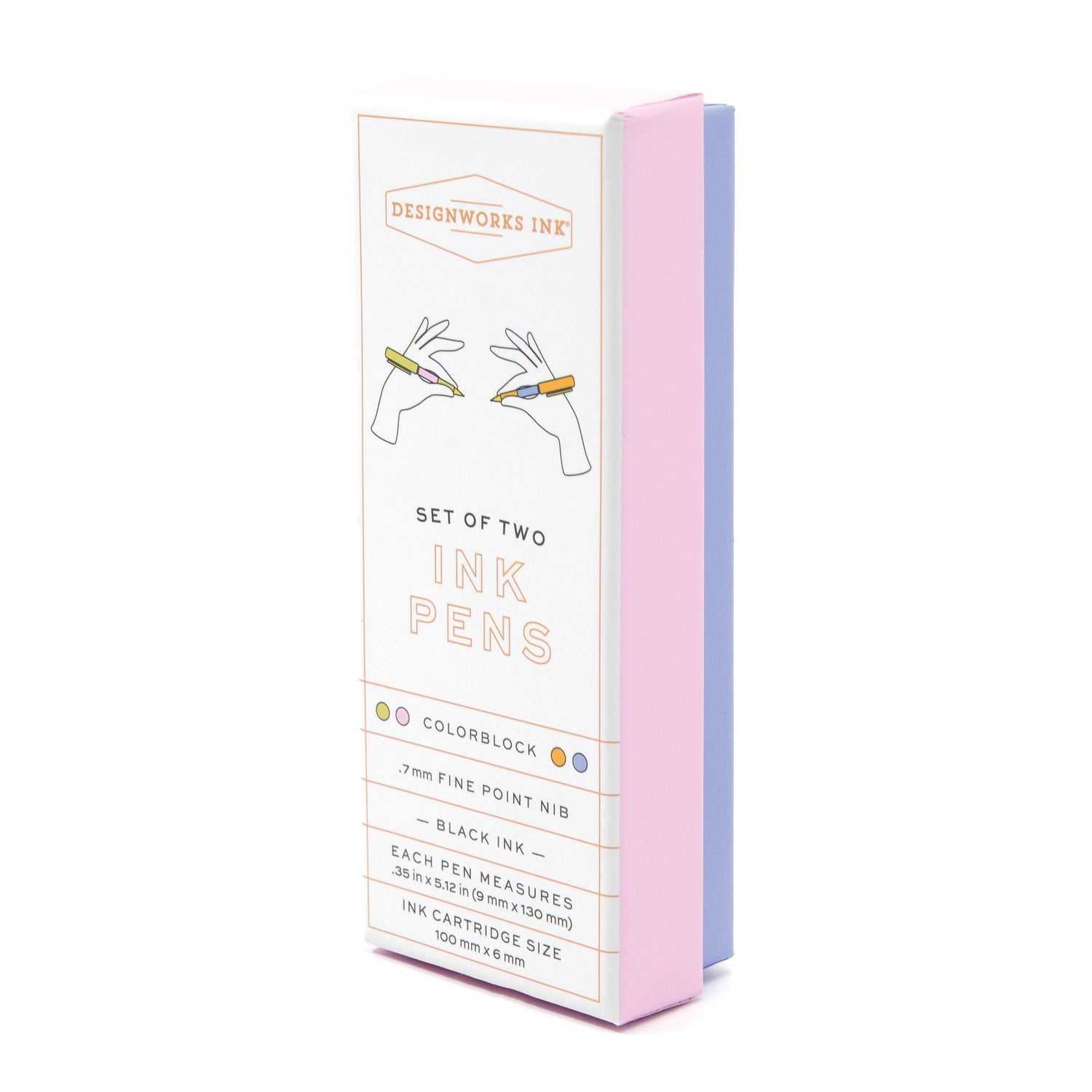 Color Block Pens, Set Of 2