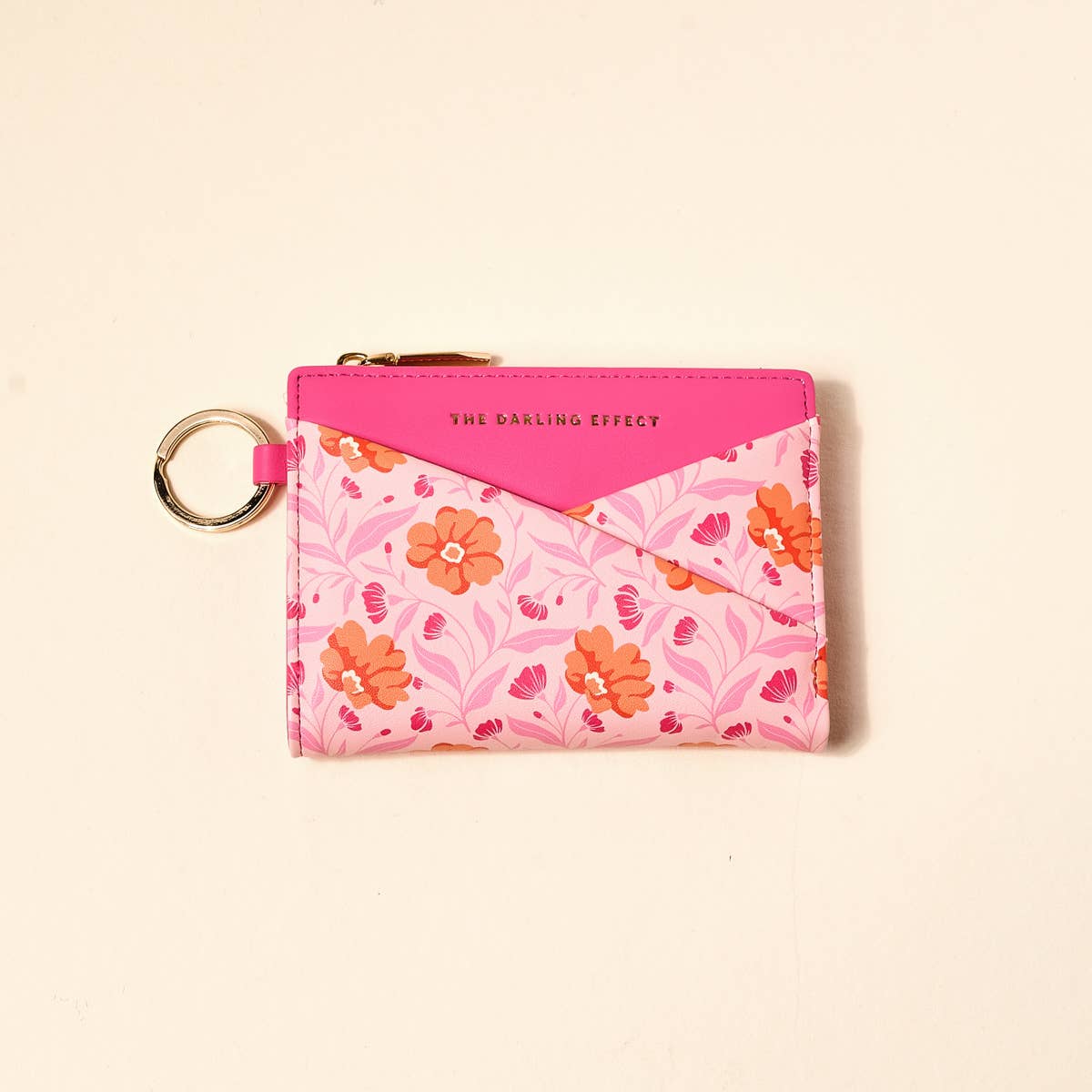 Luxe Pocket Wallet–Poppin' Petals Hot Pink