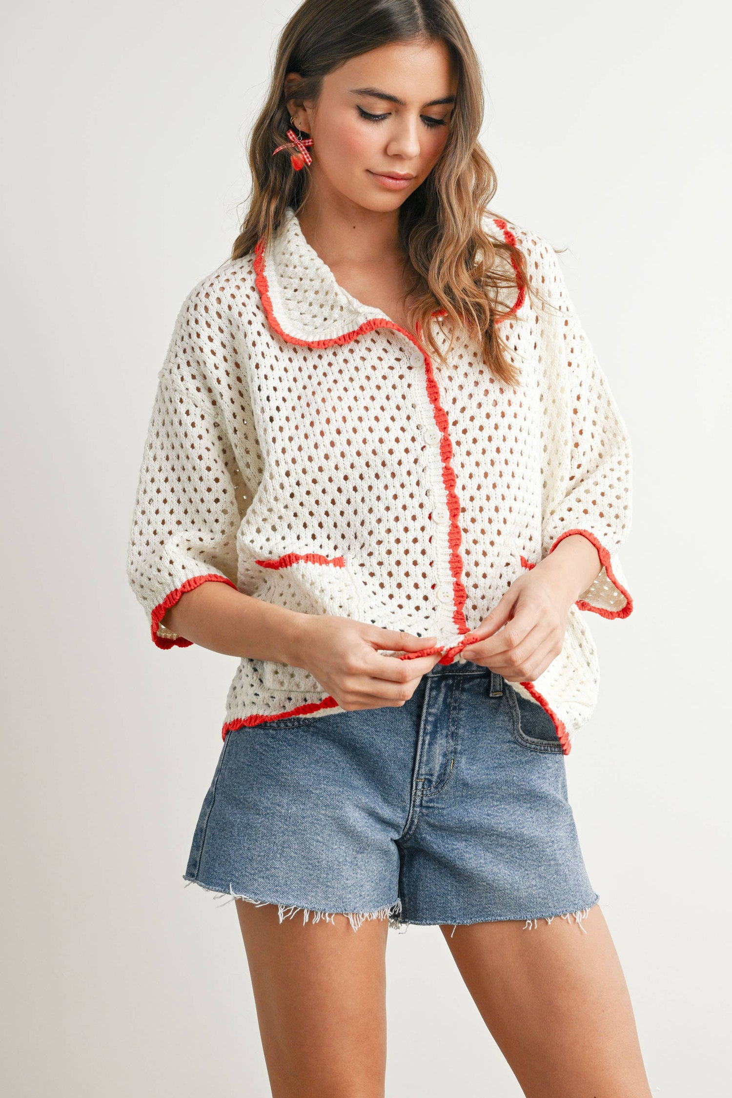 Urban Vibe Crochet Sweater Top