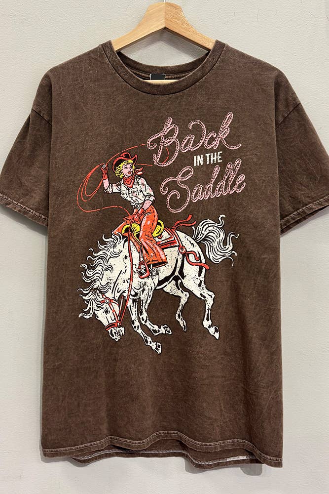 Back in the Saddle Mineral Tee