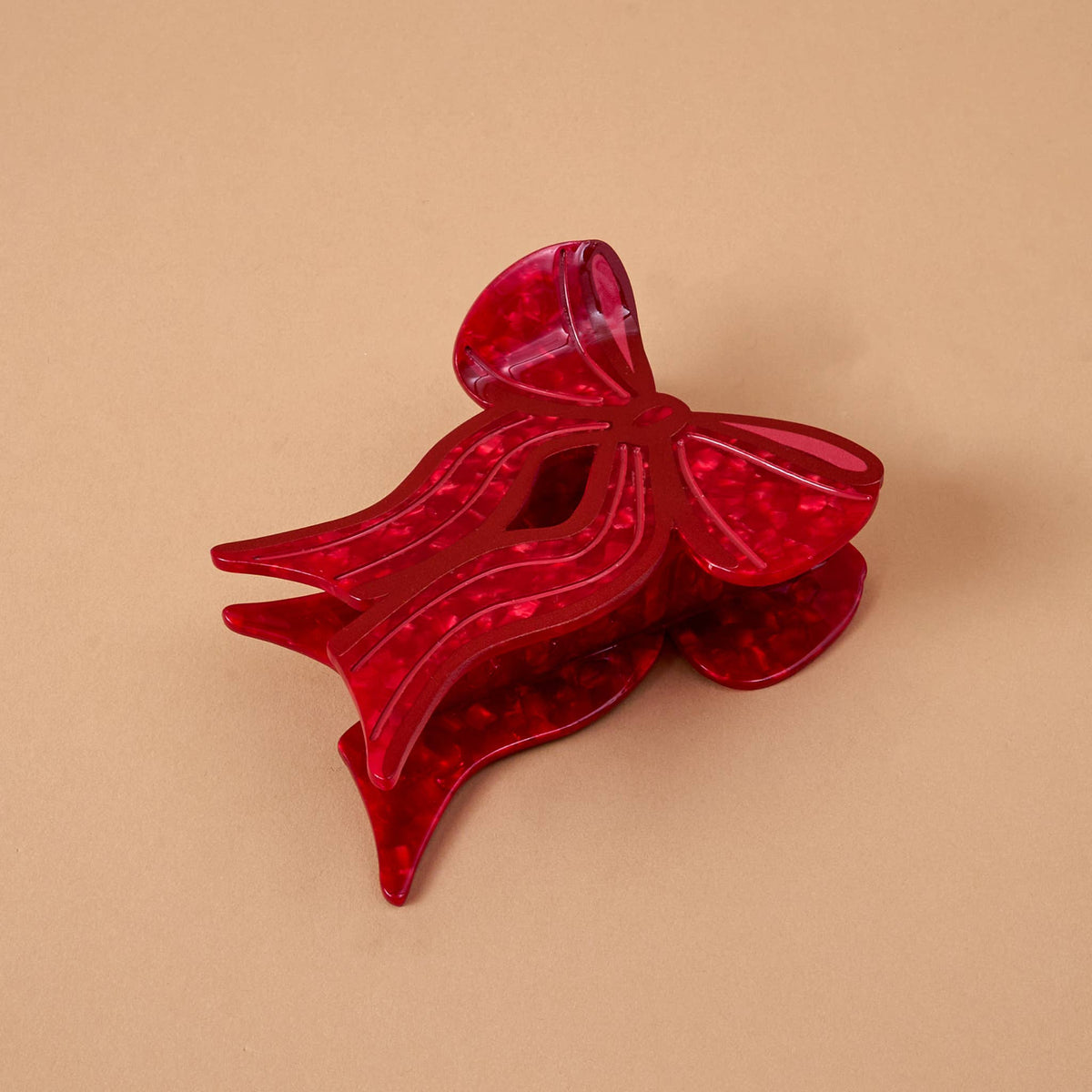 Shape Up Claw Clip - Red Bow