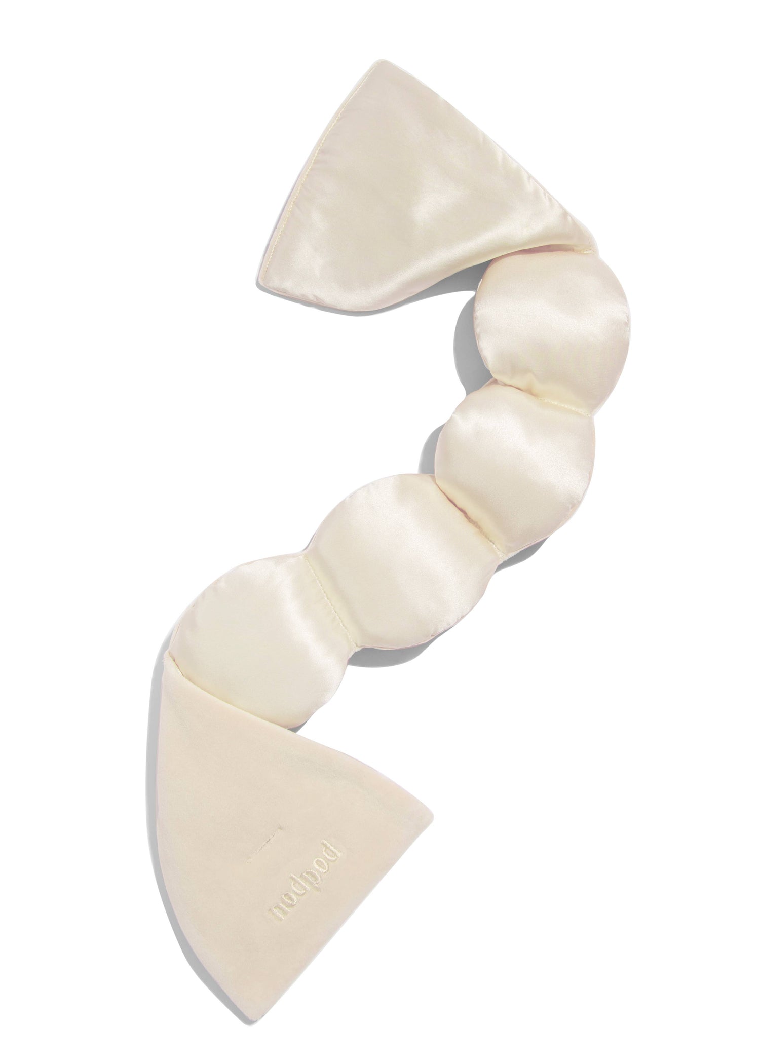 Nodpod Silk Weighted Sleep Eye Mask- Pearl White