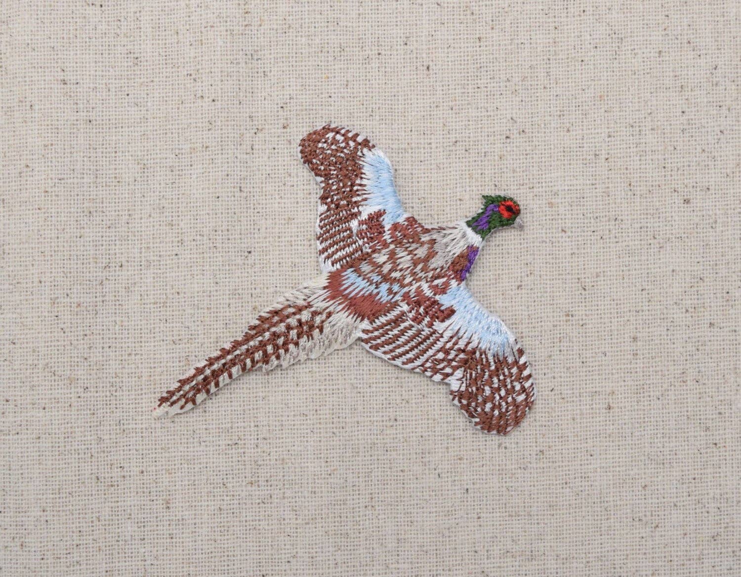 Flying Pheasant Iron on Patch