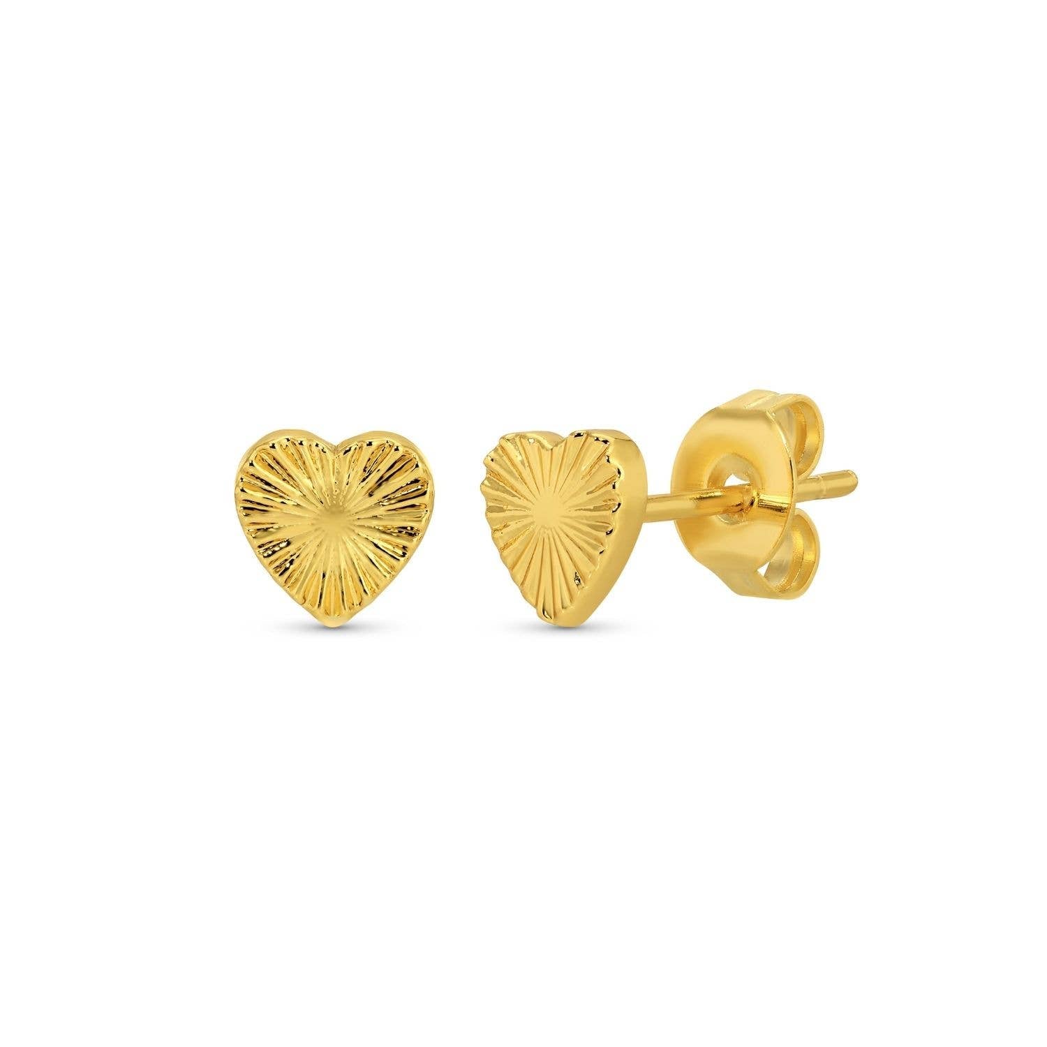 Heart Burst Stud Earrings