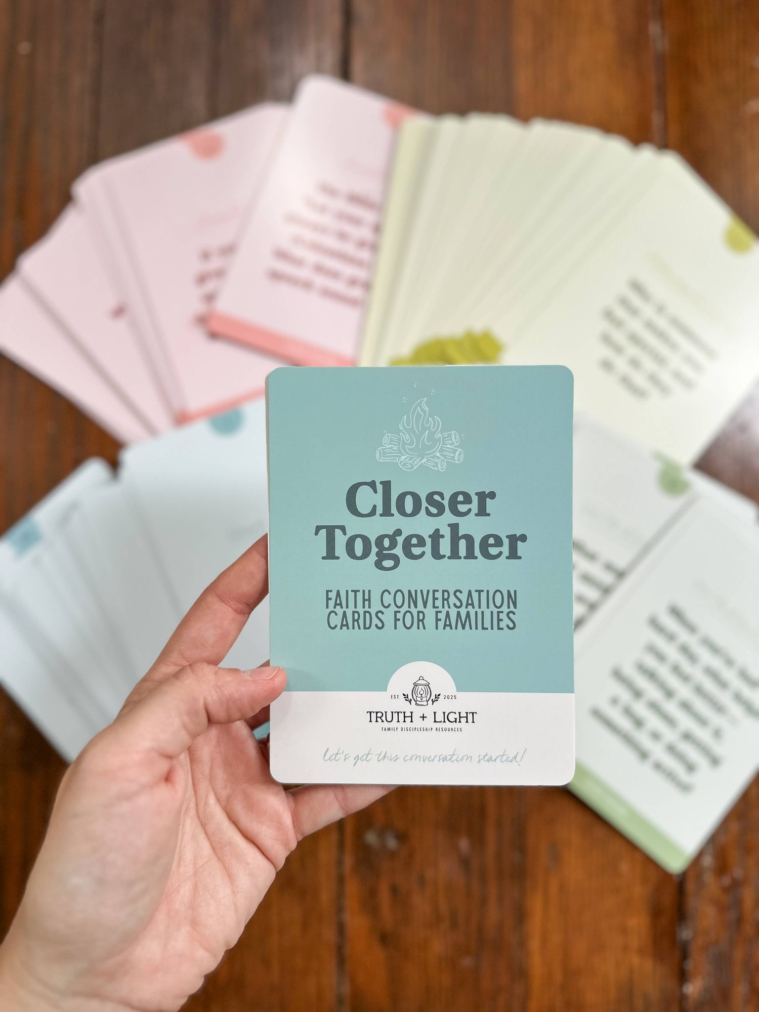 Closer Together: Christian Family Conversation Cards