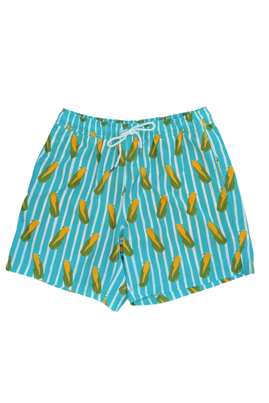 Striped Men's Corny Swim Trunks