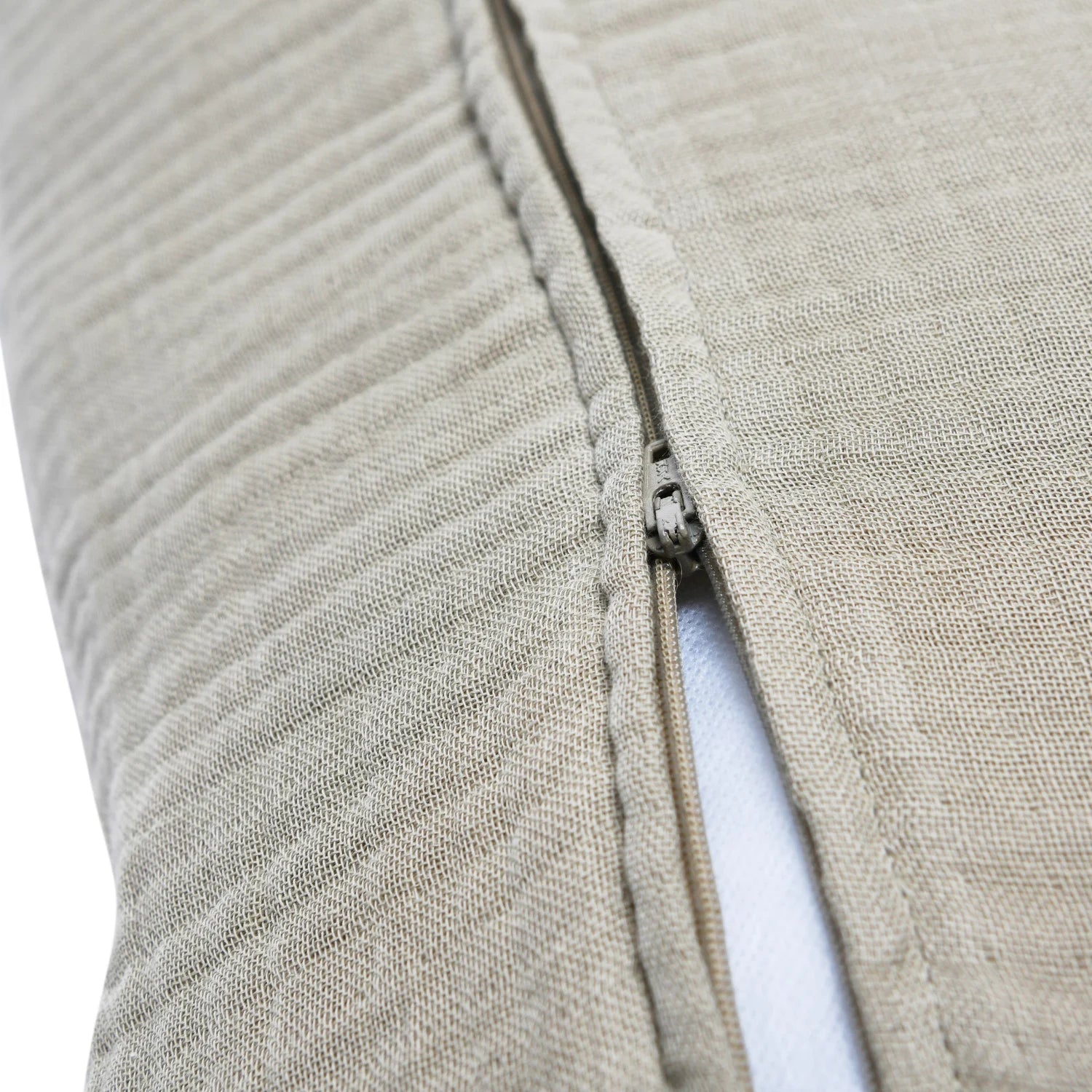 Woven Cotton & Linen Plaid Pillow