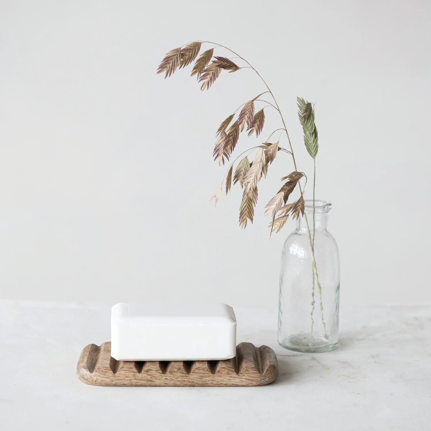 Carved Mango Wood Soap Dish