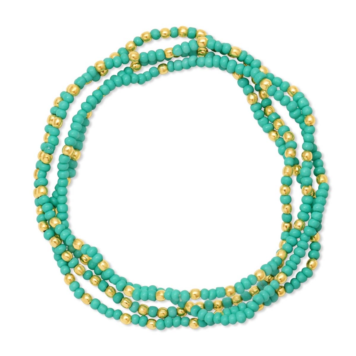 Dark Teal Seed Bead Bracelets