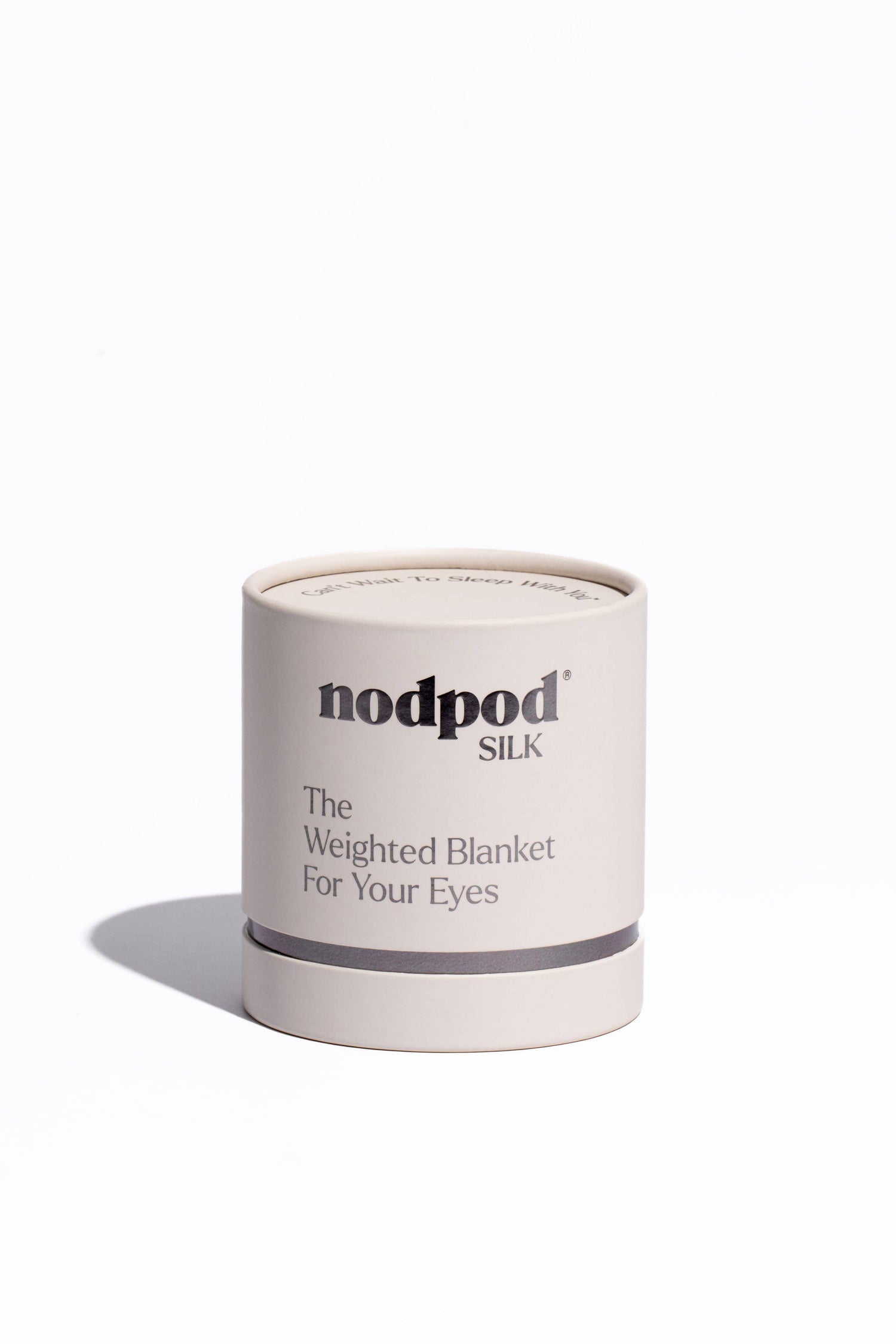 Nodpod Silk Weighted Sleep Eye Mask- Pearl White