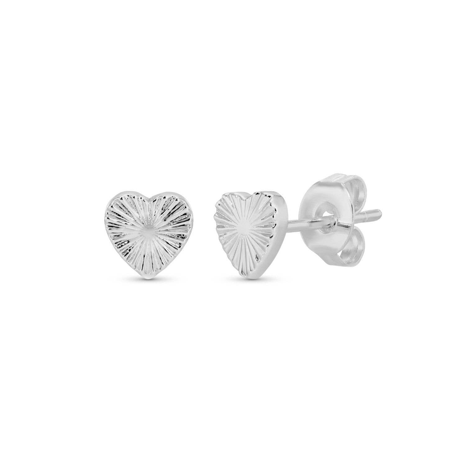 Heart Burst Stud Earrings