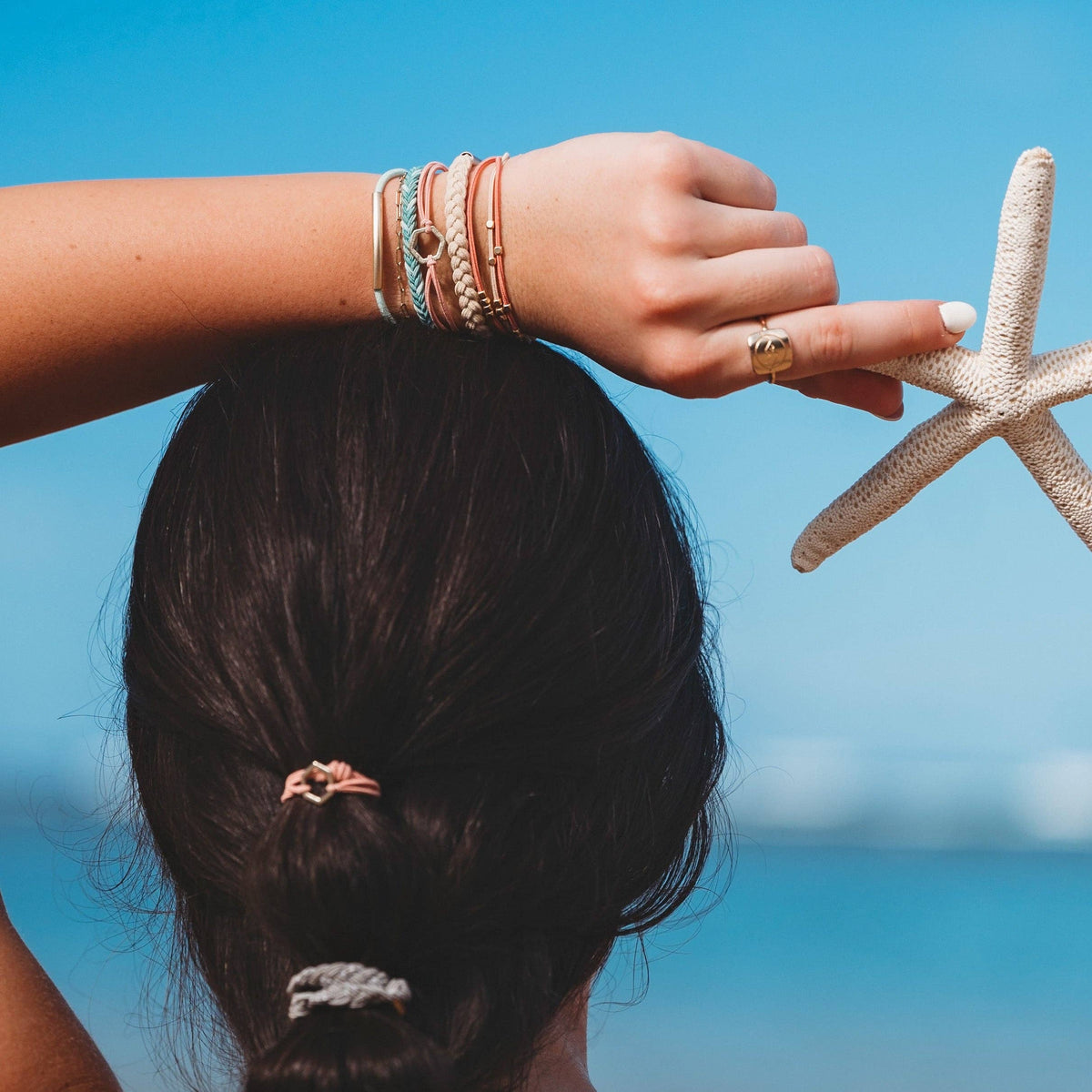 "Live" Hair Tie Bracelets