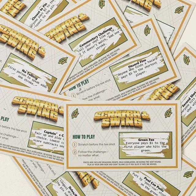 Scratch & Swing™ Scratch Off Golf Game